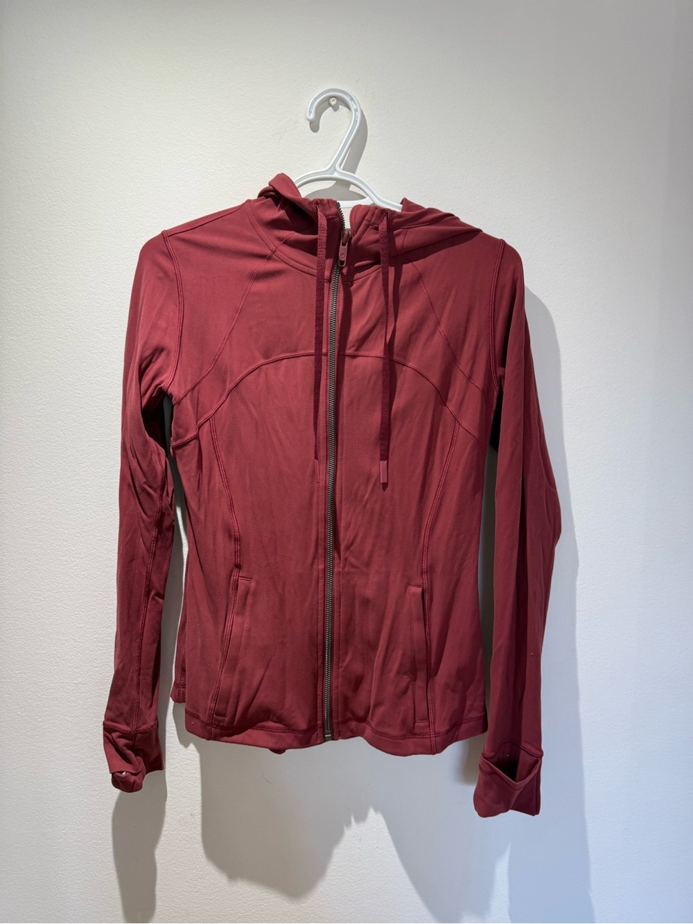 Lululemon Women's Maroon Zip-Up Hoodie Jacket